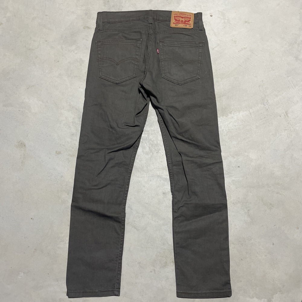 Levi's 511 Men's SZ 30x30 Slim Fit Brown Tan Jeans 5 Pocket Grunge Waterless